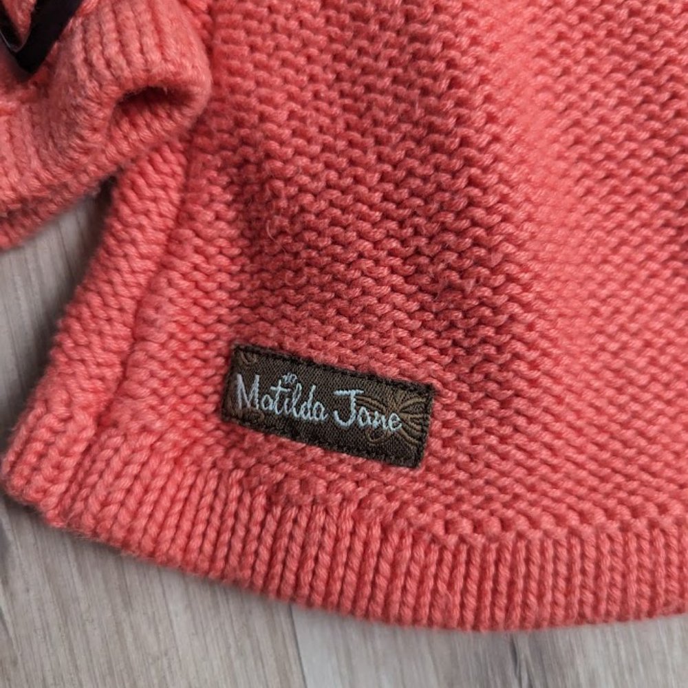 3/$20 Matilda Jane Coral Flutterby Wing Knit Sweater, Size 6 - Picture 7 of 8